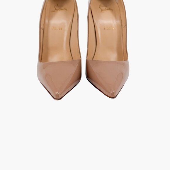 Christian Louboutin So Kate 120 Nude Beige Patent Pumps Heels Size 41 US 11 - Picture 5 of 15